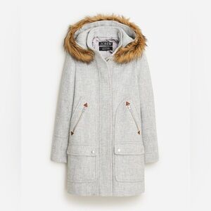 J. Crew New chateau parka Italian stadium-cloth coat BM948 Gray 2